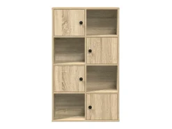Estantería de madera de ingeniería roble sonoma 60x24x101,5 cm