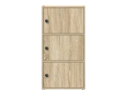 Estantería de madera de ingeniería roble sonoma 40x24x77 cm