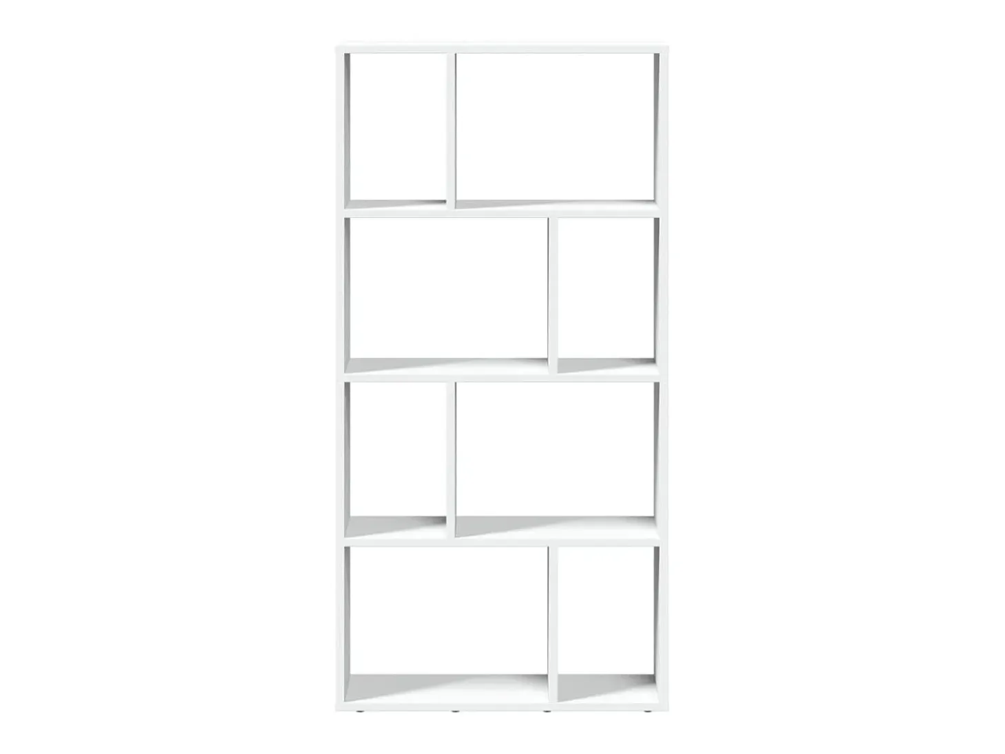 Estantería de madera de ingeniería blanca 60x20x120 cm