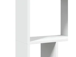 Estantería de madera de ingeniería blanca 60x20x120 cm