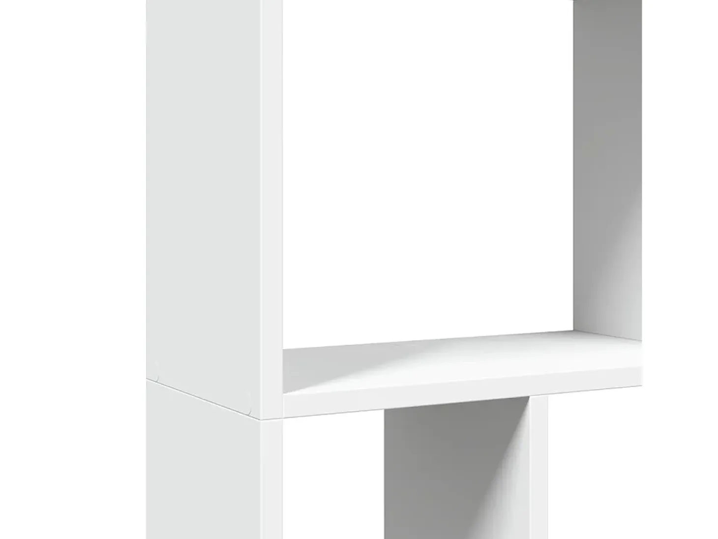 Estantería de madera de ingeniería blanca 60x20x120 cm