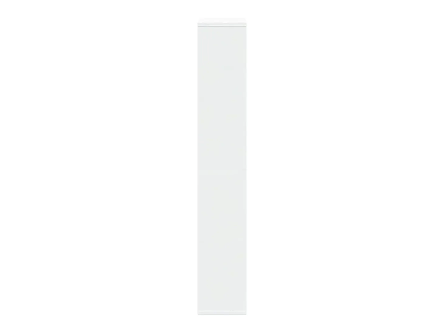 Estantería de madera de ingeniería blanca 60x20x120 cm