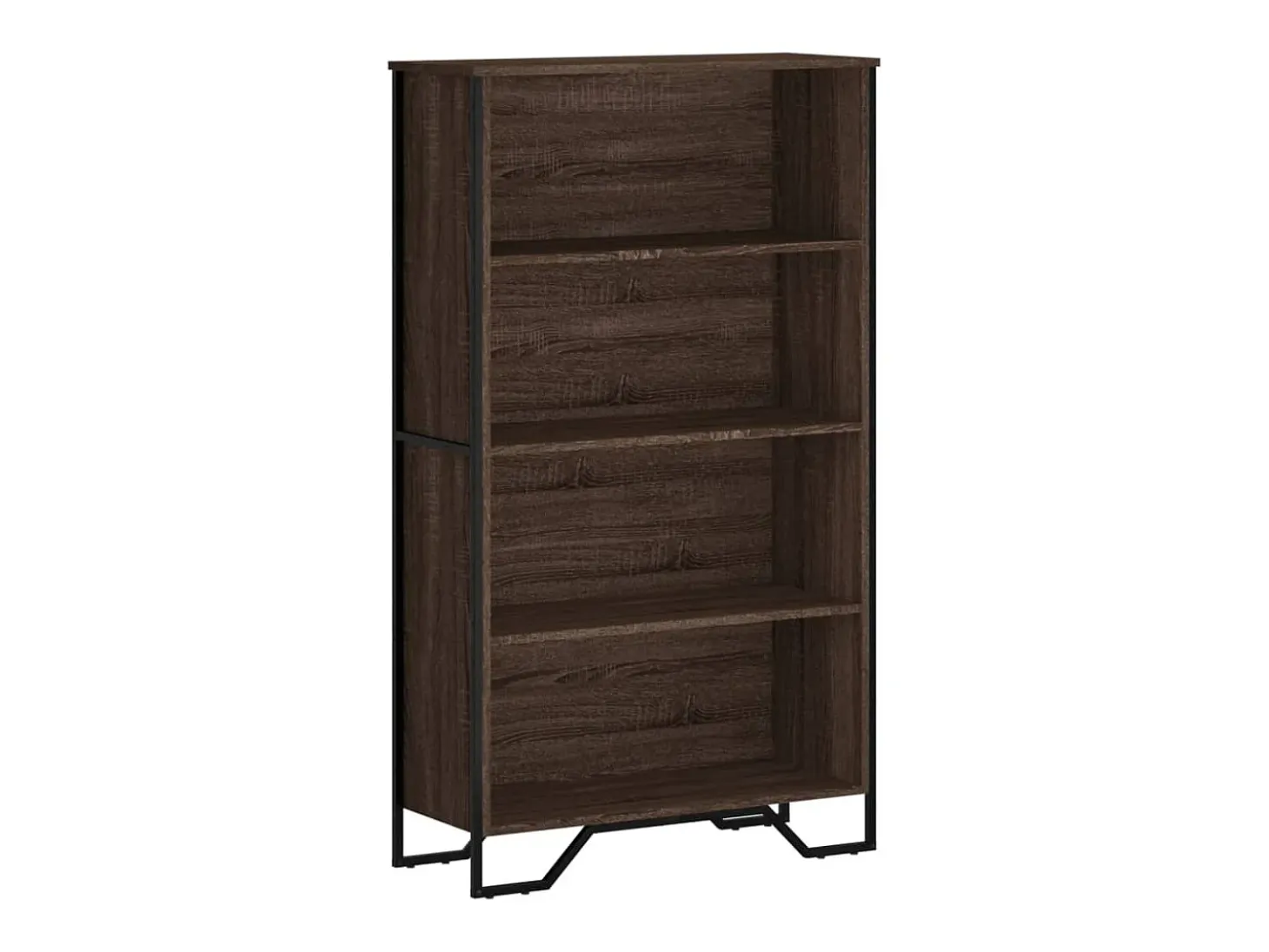 Estantería de madera de ingeniería marrón roble 80x31x137,5 cm