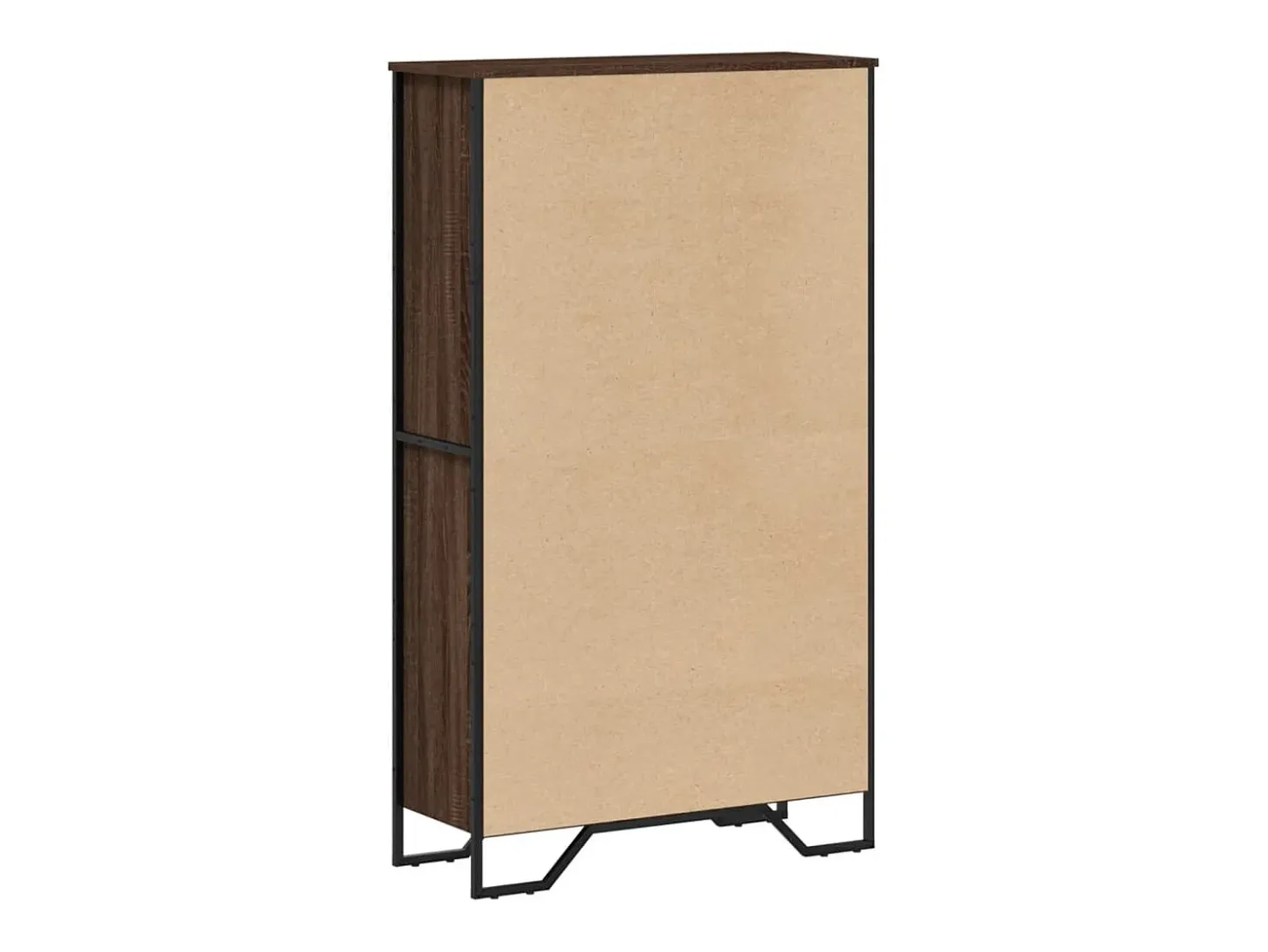 Estantería de madera de ingeniería marrón roble 80x31x137,5 cm