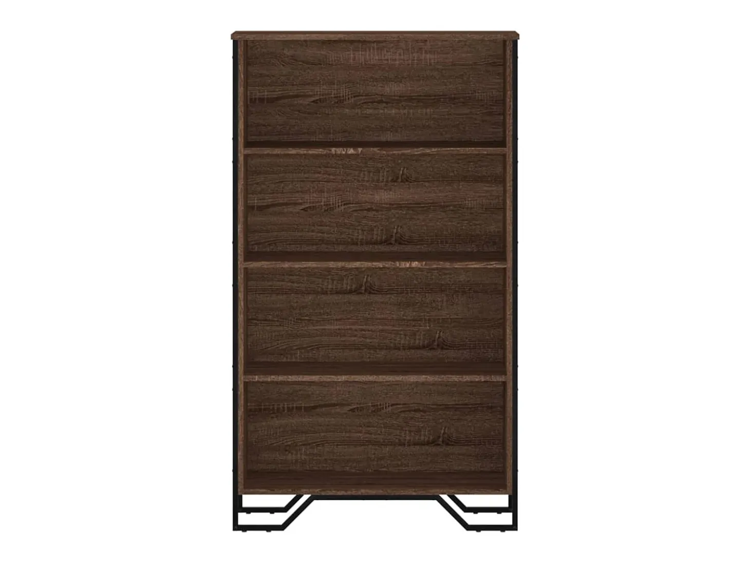Estantería de madera de ingeniería marrón roble 80x31x137,5 cm