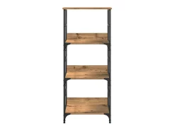 Estantería de madera de ingeniería roble artisan 50x33x117,5 cm