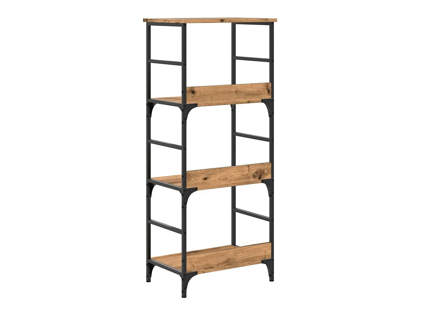 Estantería de madera de ingeniería roble artisan 50x33x117,5 cm