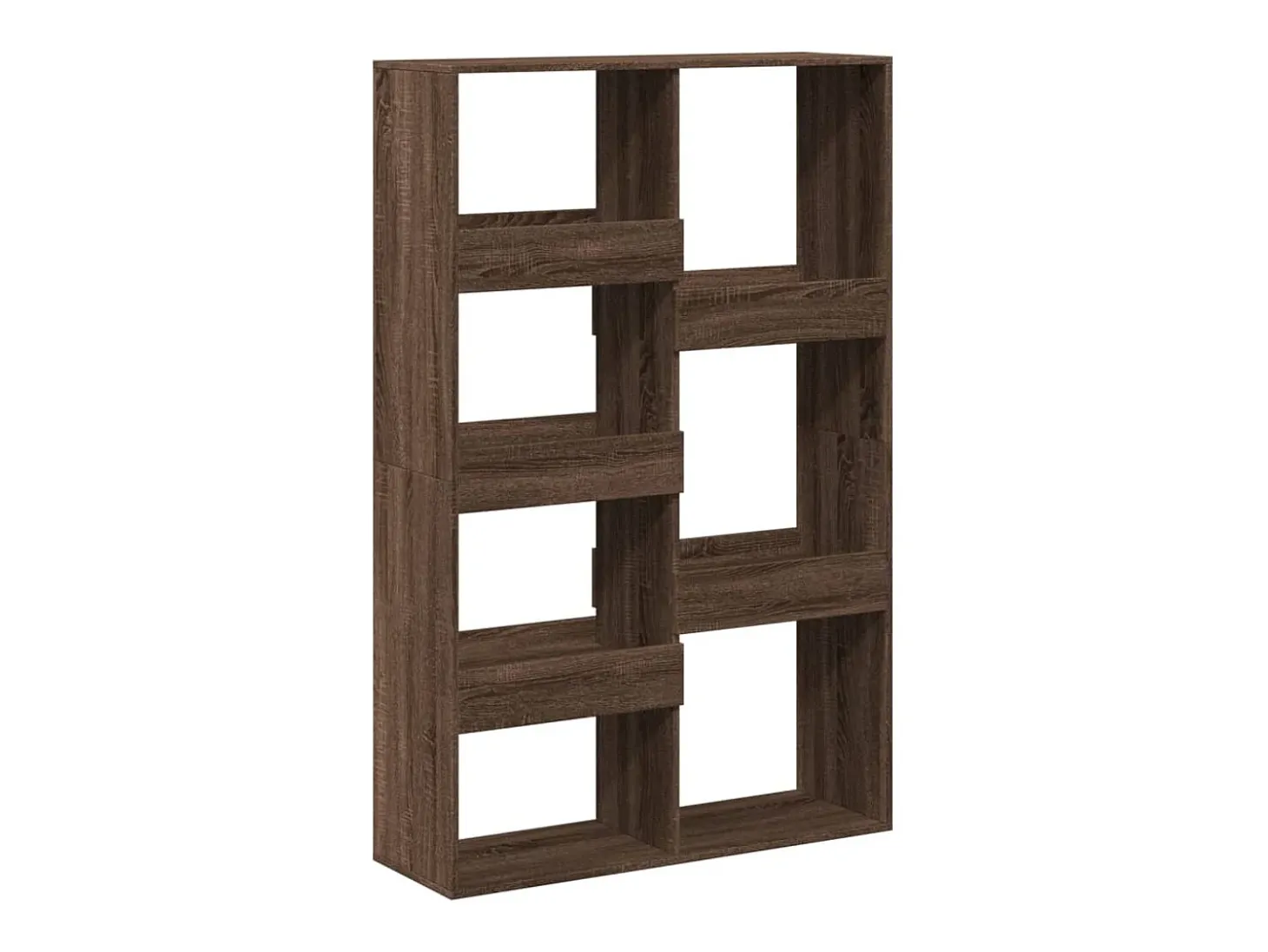Estantería de madera de ingeniería marrón roble 100x33x155,5 cm