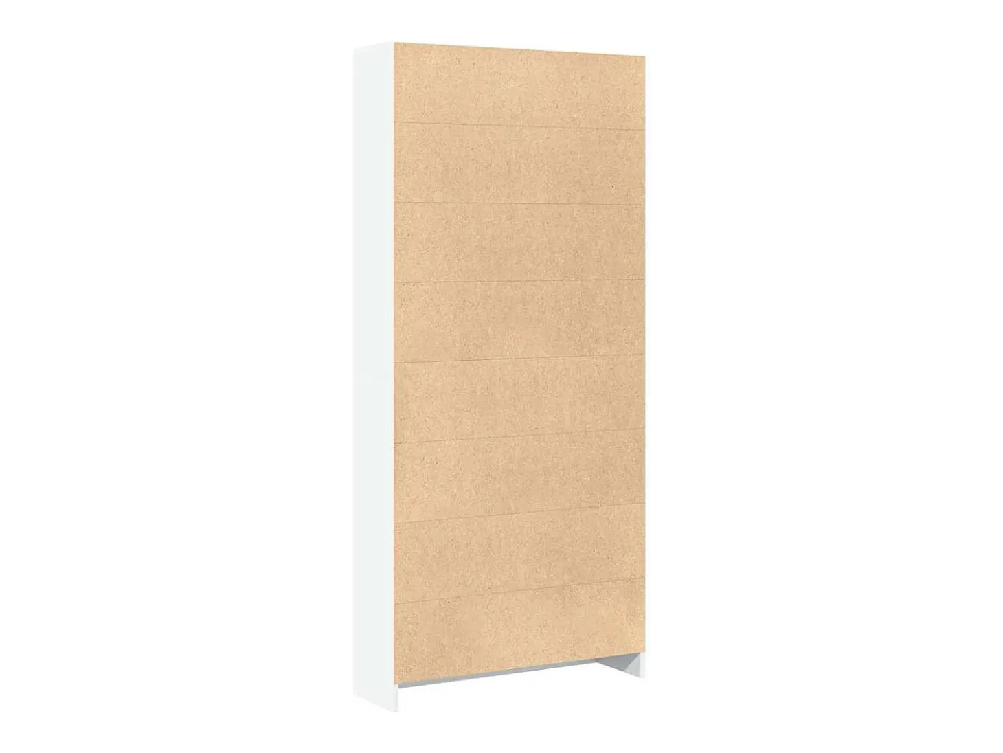 Estantería de madera de ingeniería blanca 80x24x176 cm