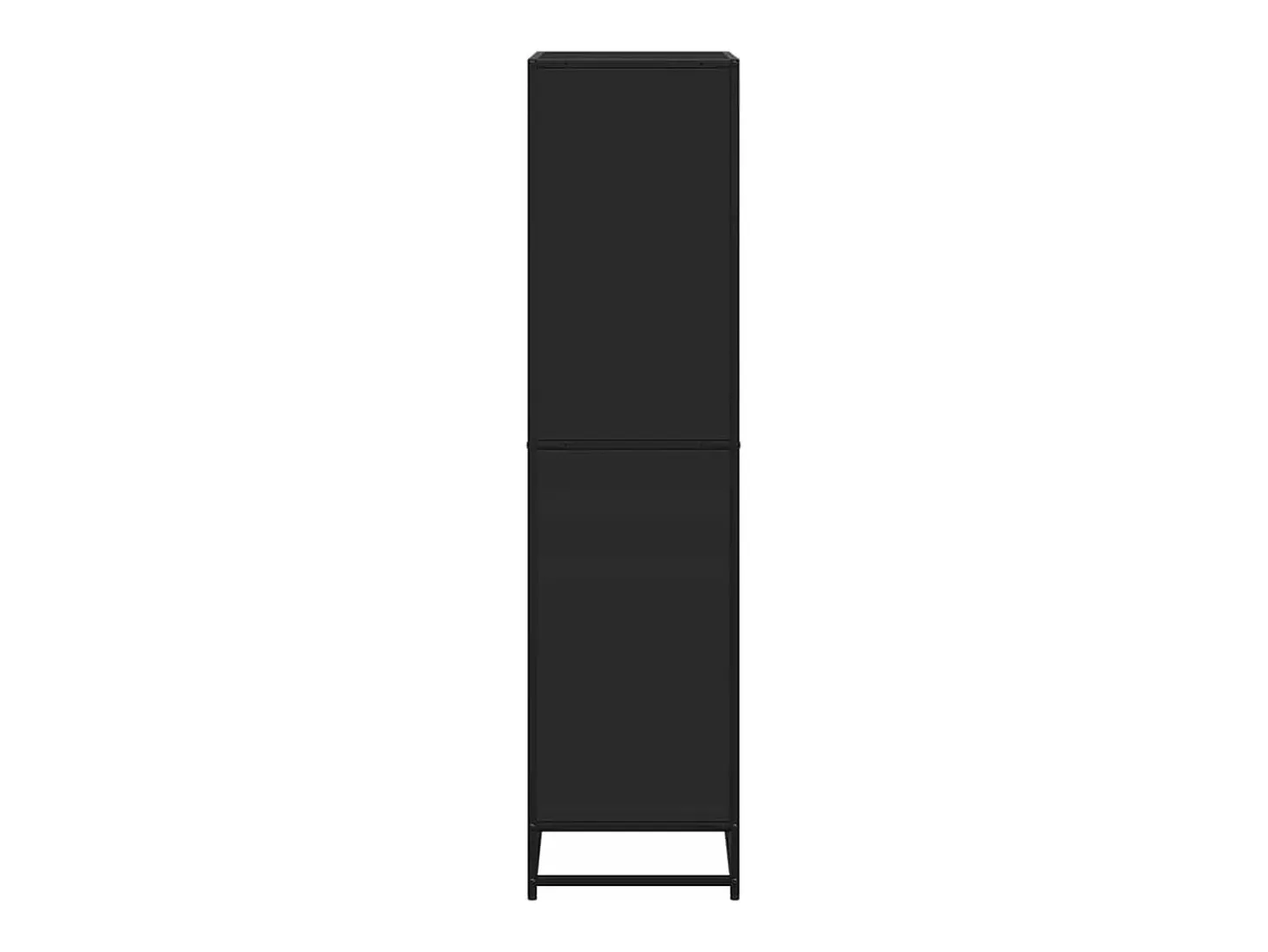 Estantería de madera de ingeniería negra 60x35x139 cm