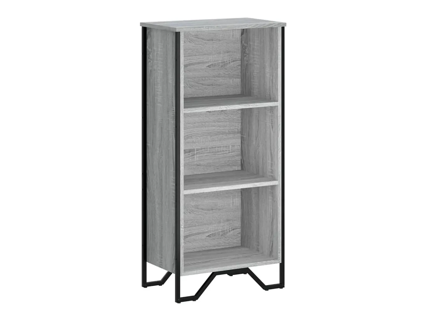 Estantería de madera de ingeniería gris Sonoma 50x31x106 cm