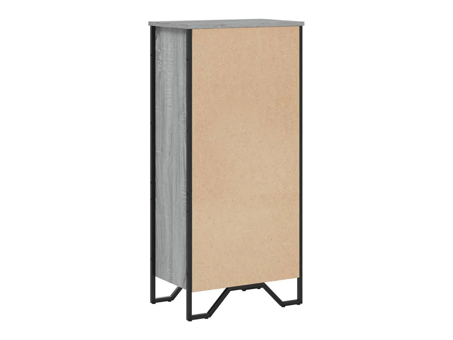 Estantería de madera de ingeniería gris Sonoma 50x31x106 cm