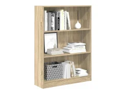 Estantería de madera de ingeniería roble Sonoma 80x24x109 cm