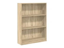 Estantería de madera de ingeniería roble Sonoma 80x24x109 cm