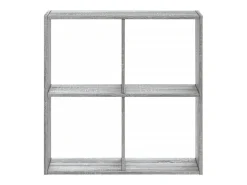 Estantería de madera de ingeniería gris Sonoma 68,5x32x68,5 cm