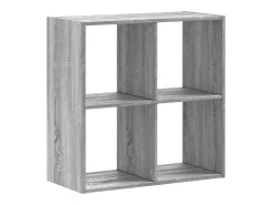 Estantería de madera de ingeniería gris Sonoma 68,5x32x68,5 cm