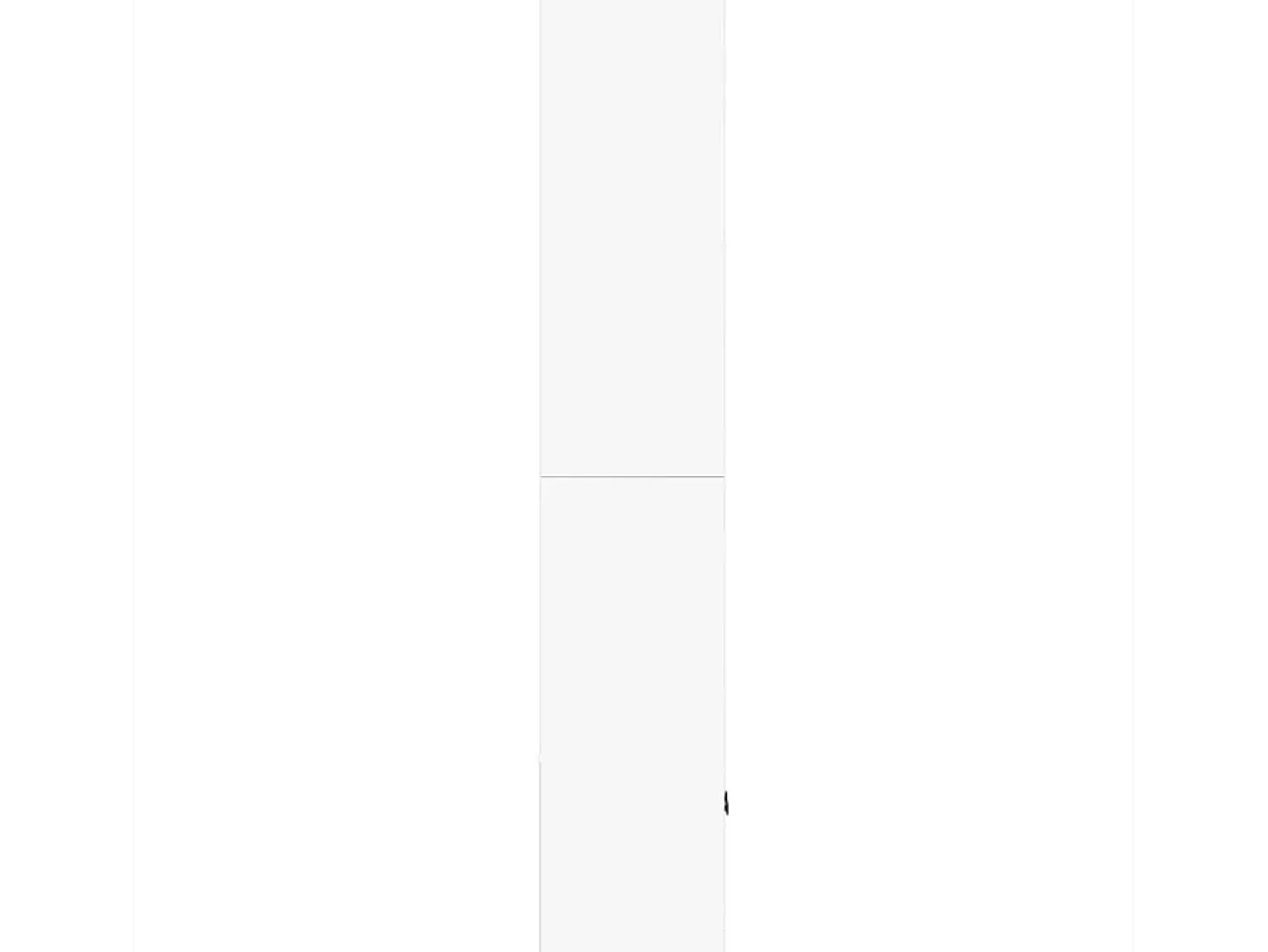 Estantería de madera de ingeniería blanca 70x36x189 cm