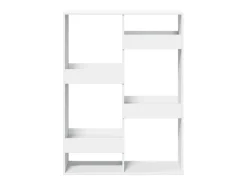 Estantería de madera de ingeniería blanca 100x33x135 cm