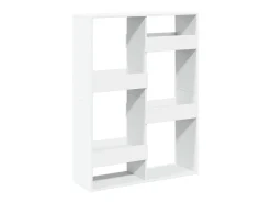 Estantería de madera de ingeniería blanca 100x33x135 cm