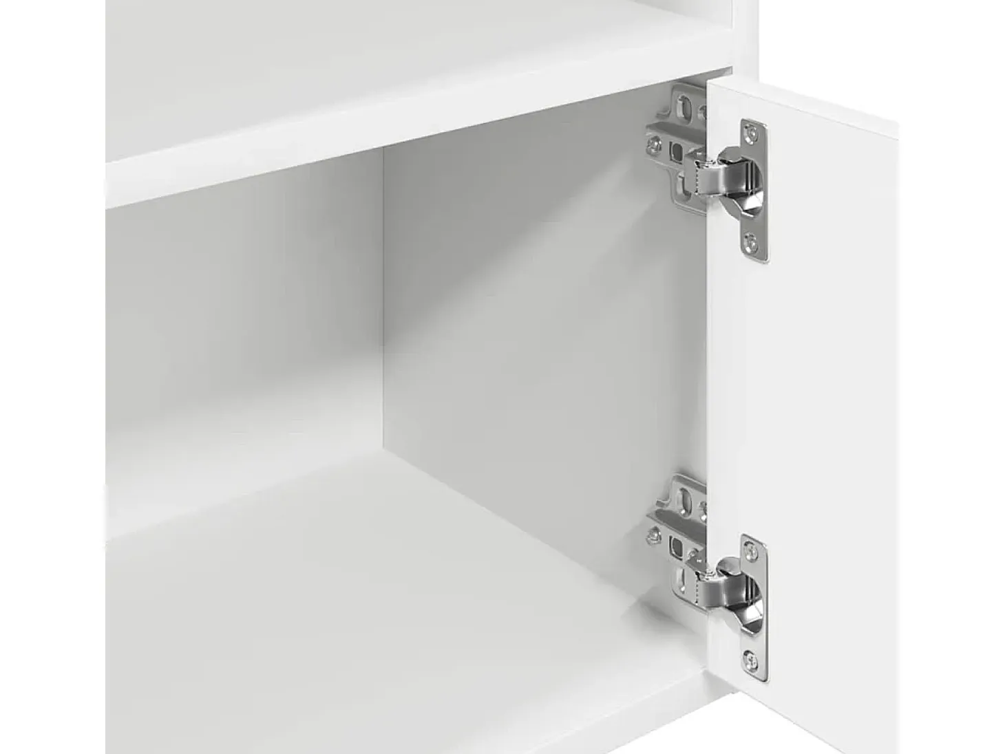 Estantería de madera de ingeniería blanca 31x24x127 cm