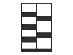 Estantería de madera de ingeniería negra 100x33x155,5 cm