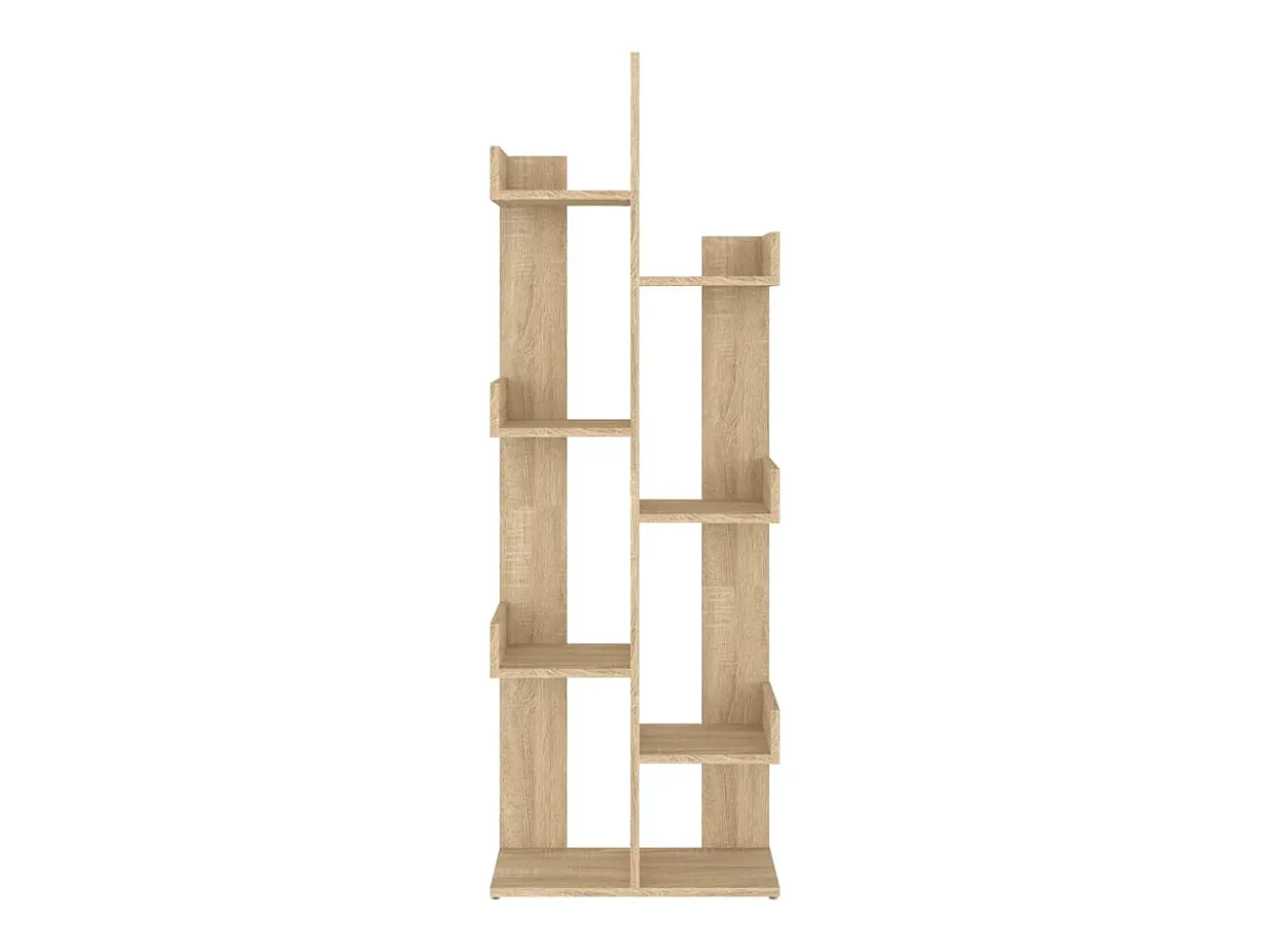 Estantería de madera de ingeniería roble Sonoma 48x25,5x140 cm