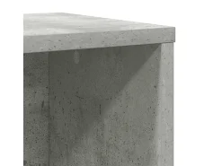 Estantería de madera de ingeniería gris hormigón 60x24x85 cm