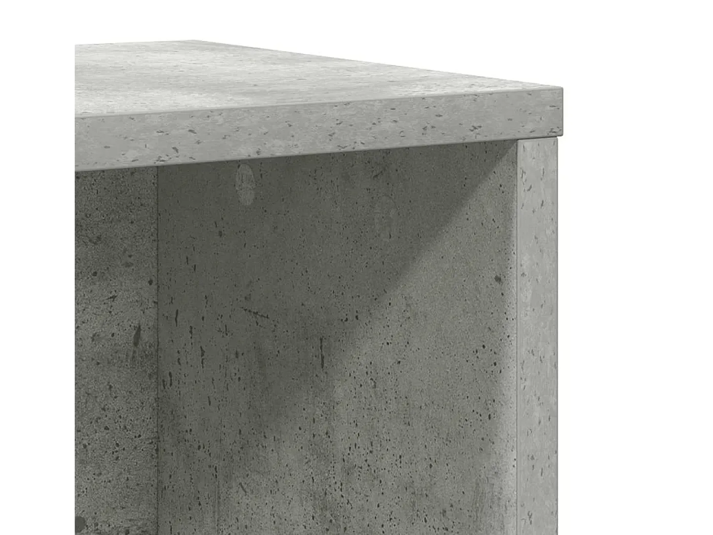 Estantería de madera de ingeniería gris hormigón 60x24x85 cm