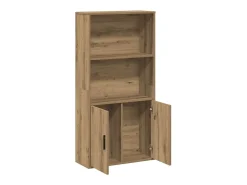 Estantería de madera de ingeniería roble artisan 60x24x120 cm