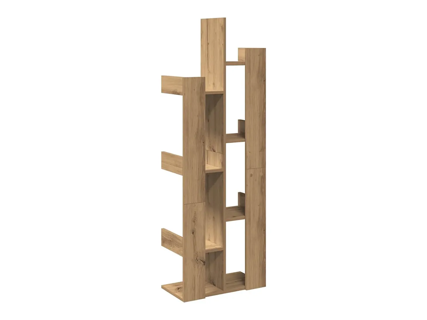 Estantería de madera de ingeniería roble artisan 48x25,5x140 cm