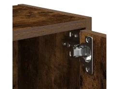 Estantería de madera de ingeniería roble ahumado 40x24x102 cm