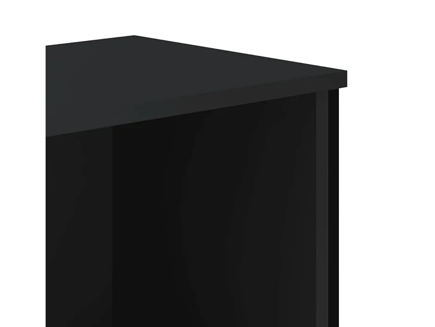 Estantería de madera de ingeniería negra 80x31x106 cm