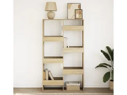 Estantería de madera de ingeniería roble Sonoma 100x33x175 cm