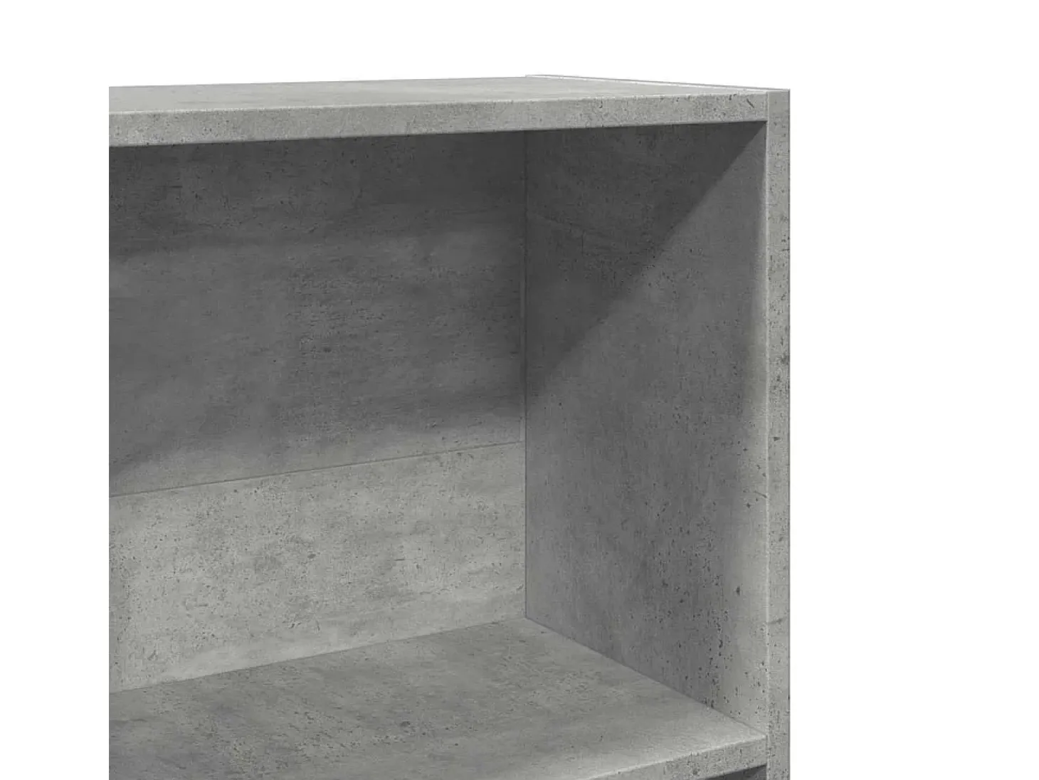 Estantería de madera de ingeniería gris hormigón 40x24x176 cm