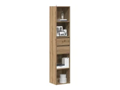Estantería de madera de ingeniería roble artisan 36x30x171 cm