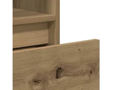Estantería de madera de ingeniería roble artisan 36x30x171 cm