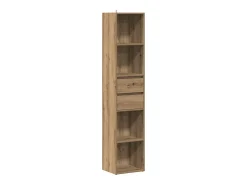 Estantería de madera de ingeniería roble artisan 36x30x171 cm