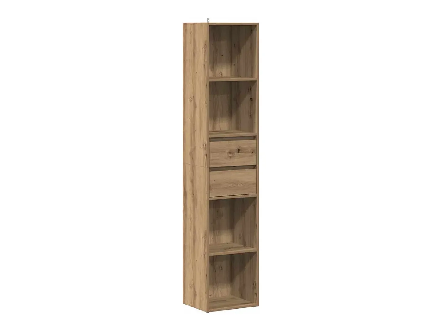 Estantería de madera de ingeniería roble artisan 36x30x171 cm