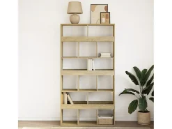 Estantería de madera de ingeniería roble Sonoma 100x33x187,5 cm