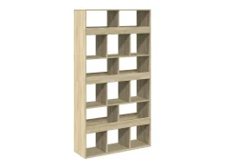 Estantería de madera de ingeniería roble Sonoma 100x33x187,5 cm