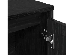 Estantería de madera de ingeniería roble negro 89x24x101,5 cm