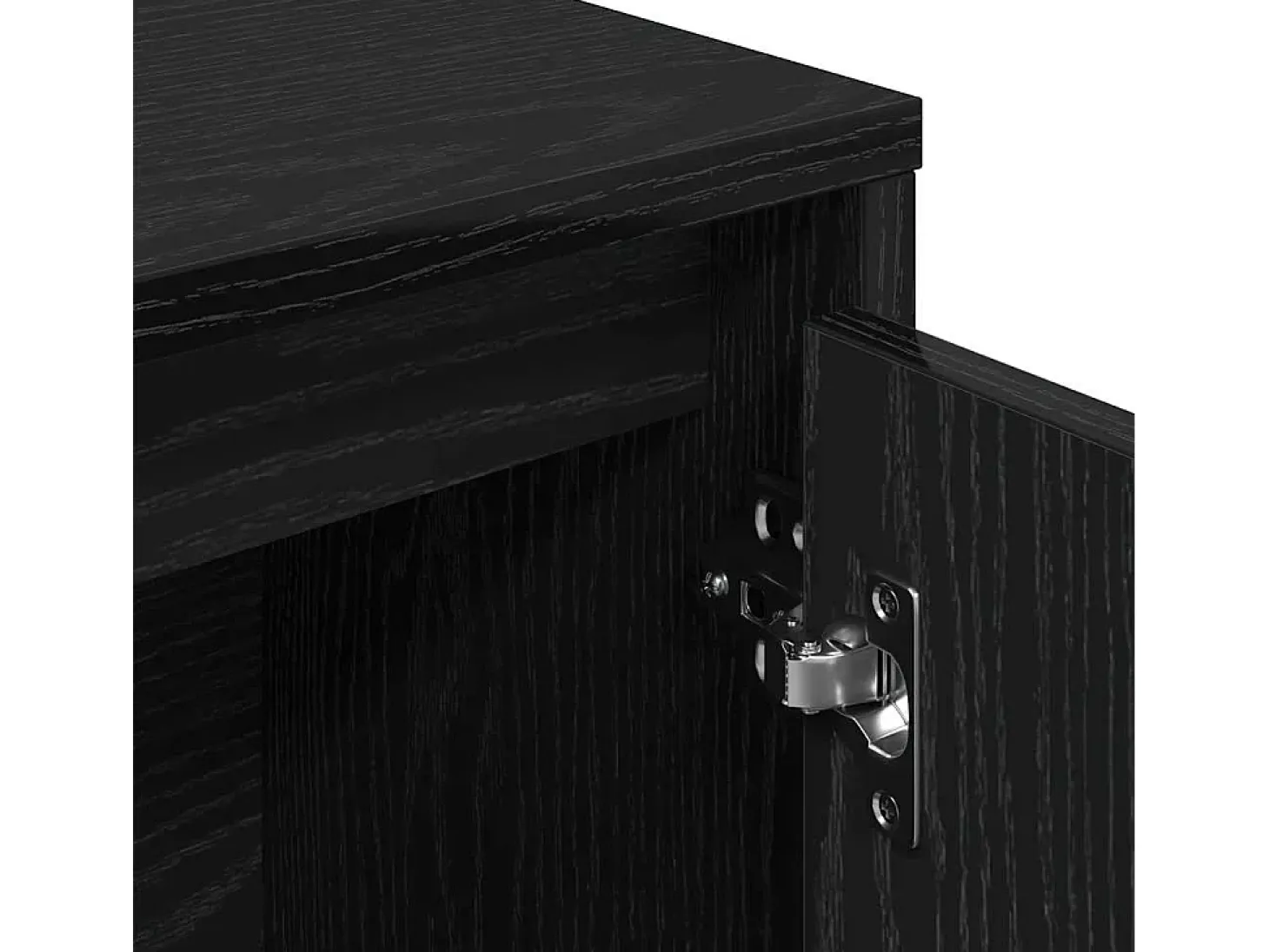 Estantería de madera de ingeniería roble negro 89x24x101,5 cm