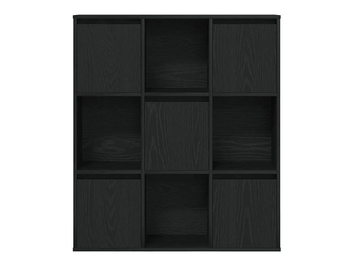 Estantería de madera de ingeniería roble negro 89x24x101,5 cm