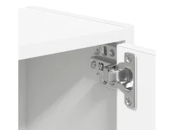 Estantería de madera de ingeniería blanca 40x24x102 cm