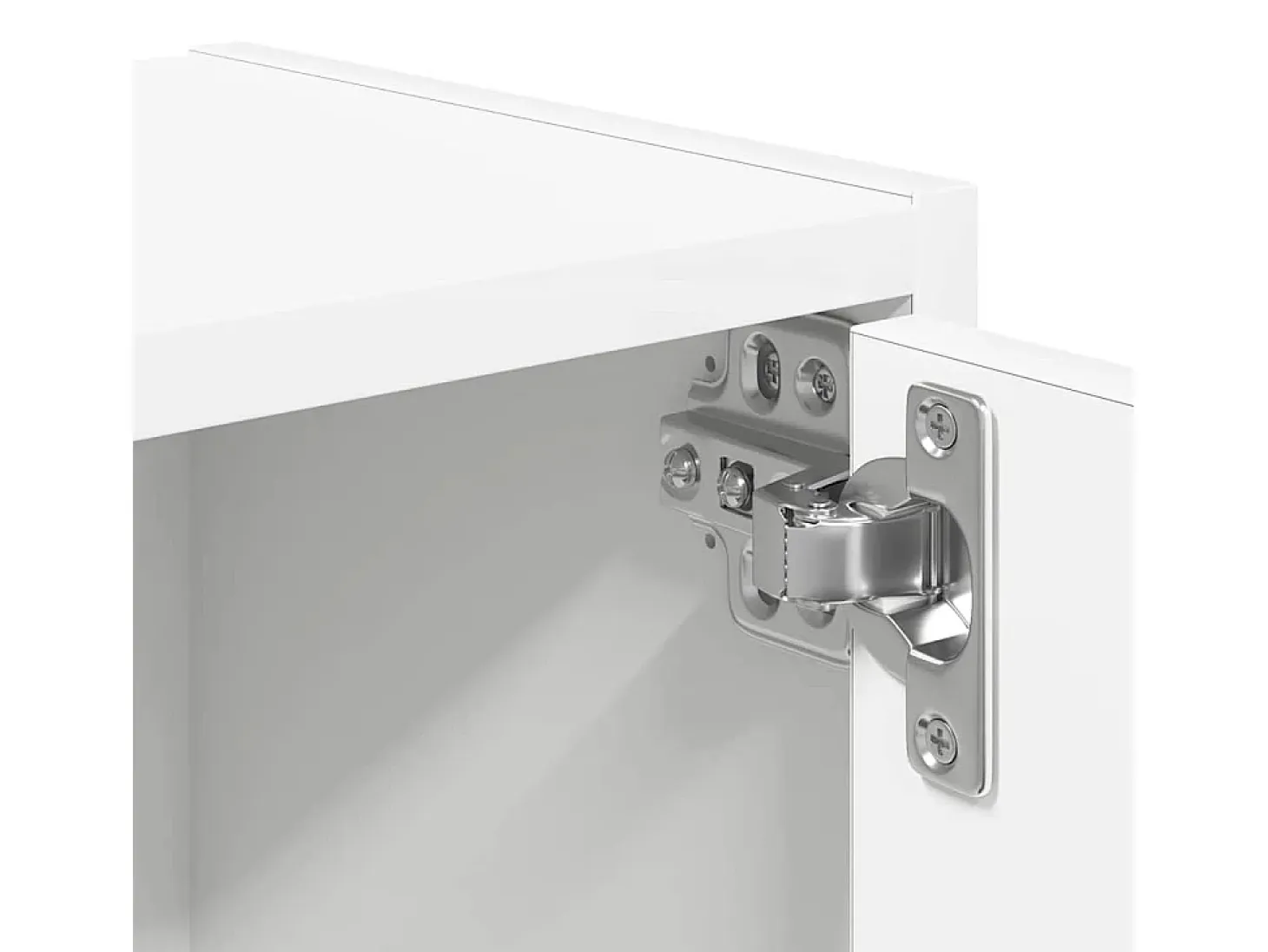 Estantería de madera de ingeniería blanca 40x24x102 cm