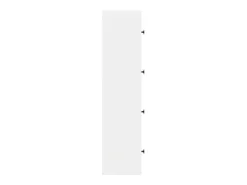 Estantería de madera de ingeniería blanca 40x24x102 cm