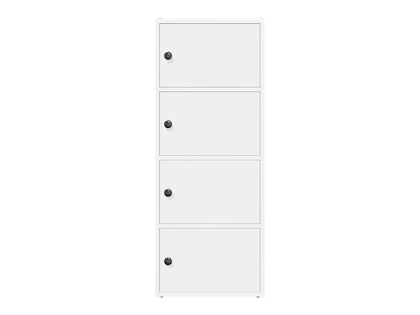 Estantería de madera de ingeniería blanca 40x24x102 cm