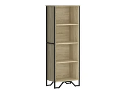 Estantería de madera de ingeniería roble Sonoma 50x31x137,5 cm