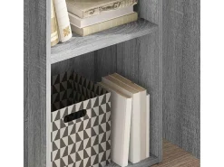 Estantería de madera de ingeniería gris Sonoma 40x30x77 cm