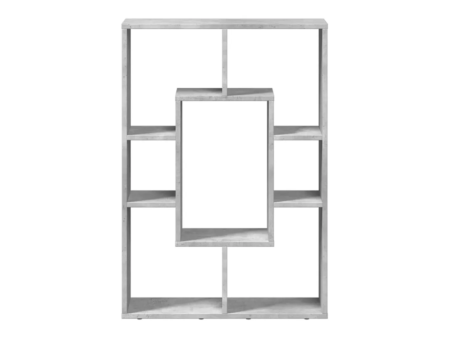 Estantería de madera de ingeniería gris hormigón 63x20x90 cm